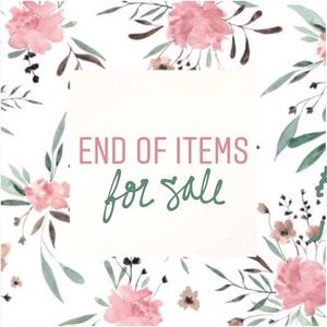 end of items for sale x